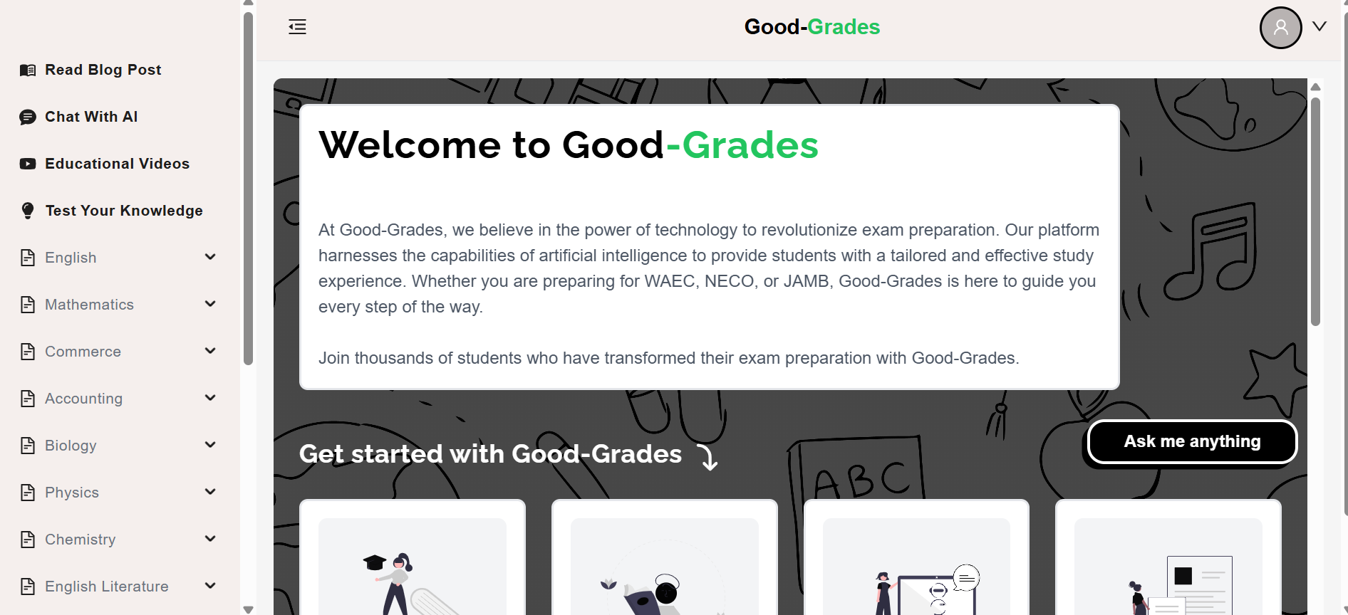 Landing page